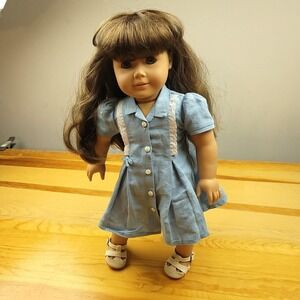 American Girl Molly Doll Route 66 Outfit White Lace‎ Trim Buttons